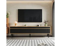 Móvel para TV 170×38×47,7 cm - 3 portas - MDF + painel de partículas - natural +^ModernLuxe Hot
