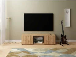 ITAMOBY Móvel De Tv*Móvel para TV 2 portas com vão aberto 150x40x40 cm Elios carvalho natural Castanho