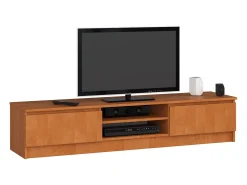 Móvel para TV Amieiro 160 cm com 2 Portas e 2 Prateleiras - Design Moderno e Elegante^Akord Outlet