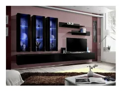 Price Factory Móvel De Tv*Móvel para TV FLY E3 design, cor brilhante. Móvel suspenso moderno e na moda para a sua sala de estar. Preto