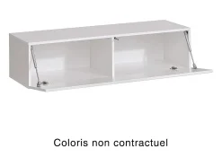 Price Factory Móvel De Tv*Móvel para TV suspenso 120cm na cor preta, coleção SWITCH. Acabamentos brilhantes. Preto