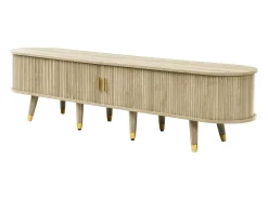 Hot Móvel para TV 175x38x45 cm - 2 portas de correr de rattan - 2 gavetas - Natural Móvel De Tv