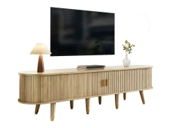 Hot Móvel para TV 175x38x45 cm - 2 portas de correr de rattan - 2 gavetas - Natural Móvel De Tv