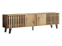 Móvel para TV 180x40x55 cm - com 4 portas - Estilo escandinavo - Natural^ModernLuxe Outlet