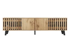 Móvel para TV 180x40x55 cm - com 4 portas - Estilo escandinavo - Natural^ModernLuxe Outlet