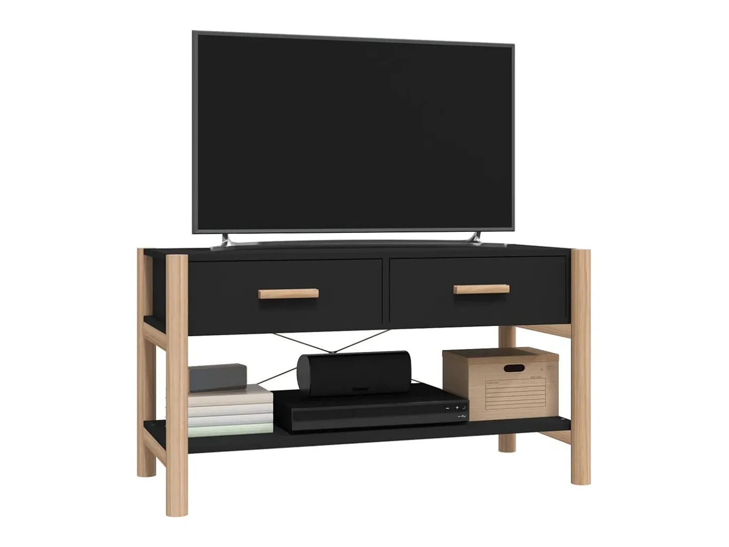 vidaxl Móvel De Tv*Móvel para TV 82x38x45 cm derivados de madeira Preto