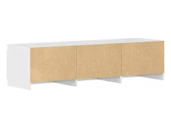 vidaxl Móvel De Tv*Móvel para TV 140x40x35,5cm derivados madeira brilhante Branco