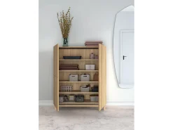 Online Móvel sapateira/armário - A112cm x C90cm x P27cm carvalho dourado - Volda Móvel De Arrumação|Sapateira