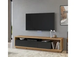 Móvel TV 3 gavetas Asten e madeira 200cm^Petits-Meubles Sale
