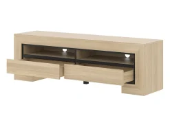 Móvel TV 2 gavetas Lucius madeira e 160cm^Petits-Meubles