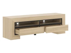 Móvel TV 2 gavetas Lucius madeira e 160cm^Petits-Meubles