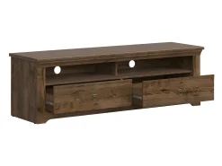 Discount Móvel TV 2 gavetas Noé madeira escura 153cm Móvel De Tv