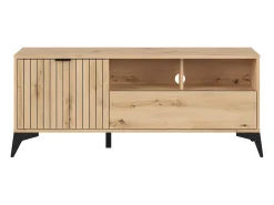 New Móvel TV 1 porta 1 gaveta Mao madeira 135cm Móvel De Tv