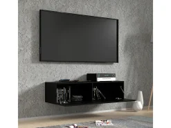 Petits-Meubles Móvel De Tv*Móvel TV 1 porta Bali mate 120cm Preto