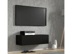 Petits-Meubles Móvel De Tv*Móvel TV 1 porta Bali mate 100cm Preto