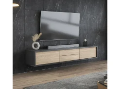 Móvel TV 2 portas 2 gavetas Idra madeira e 180cm^Petits-Meubles