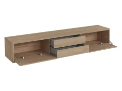 Petits-Meubles Móvel De Tv*Móvel TV 2 portas 2 gavetas Idra madeira 180cm Natural claro