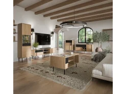 Petits-Meubles Móvel De Tv*Móvel TV 2 portas Astra madeira e 180cm Preto