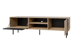 Petits-Meubles Móvel De Tv*Móvel TV 2 portas Astra madeira e 180cm Preto