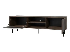Móvel TV 2 portas Astra madeira escura e caxemira 180cm^Petits-Meubles Outlet