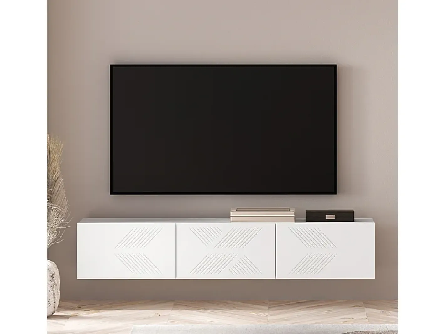 Petits-Meubles Móvel De Tv*Móvel TV 3 portas Aura 170cm Branco