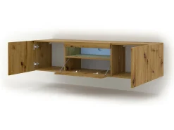 Furnlux Móvel De Tv*Móvel TV 3 portas Aurus madeira 150cm Creme