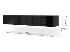 Online Móvel TV 2 portas Bali carroçaria em mate e frentes em brilhante 180cm Móvel De Tv