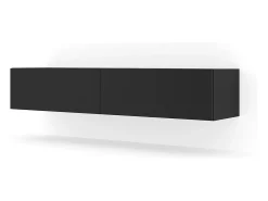 Petits-Meubles Móvel De Tv*Móvel TV 2 portas Bali mate 160cm Preto