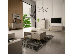 Móvel TV 3 portas Daria caxemira 151cm*Petits-Meubles Outlet