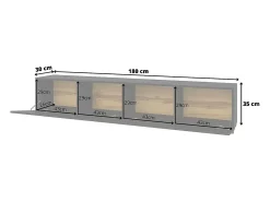 Móvel TV 2 portas Glora 180cm Móvel De Tv