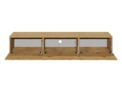 Móvel TV 3 portas Idao madeira clara 160cm^Petits-Meubles Clearance
