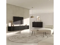 Petits-Meubles Móvel De Tv*Móvel TV 3 portas Idao 160cm Preto