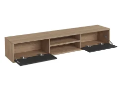 Móvel TV 2 portas Idra e madeira 180cm^Petits-Meubles Discount