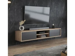 Móvel TV 2 portas Idra e madeira 180cm^Petits-Meubles Discount