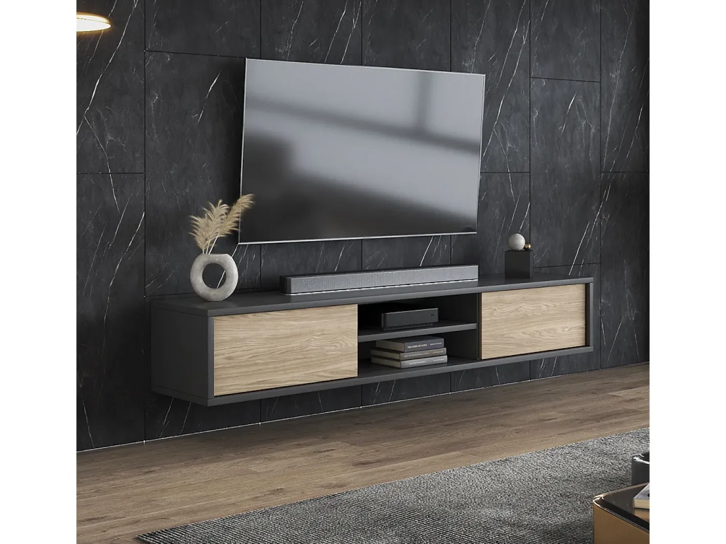 Online Móvel TV 2 portas Idra madeira e 180cm Móvel De Tv