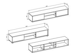 Sale Móvel TV 2 portas Idra madeira 180cm Móvel De Tv