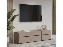 Móvel TV 3 portas Lilia toupeira 180cm*Petits-Meubles Online
