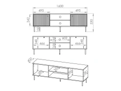 Móvel TV 2 portas Nova 160cm Móvel De Tv