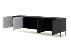 Furnlux Móvel De Tv*Móvel TV 4 portas Philaé 200cm Preto