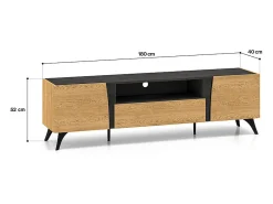 Móvel TV 2 portas Soah madeira e 180cm^Petits-Meubles Clearance