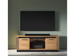 Petits-Meubles Móvel De Tv*Móvel TV 2 portas Solal madeira 150cm Natural claro