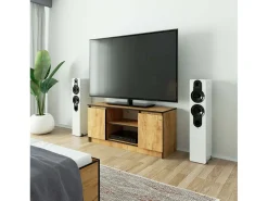 Móvel TV Carvalho com 2 Portas, 1 Prateleira - 120 cm*Akord New