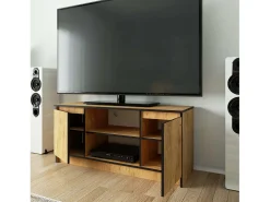 Móvel TV Carvalho com 2 Portas, 1 Prateleira - 120 cm*Akord New