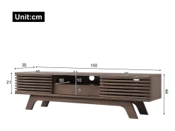 Móvel TV 150cm - 1 gaveta e 2 portas - aglomerado -^ModernLuxe Discount