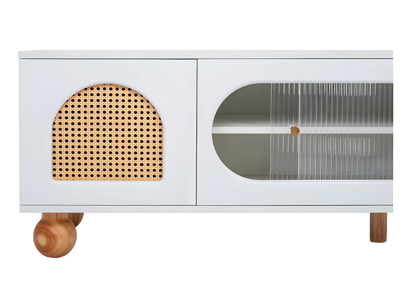 Móvel TV 170cm - 2 portas - 3 áreas abertas em arco -*ModernLuxe Discount
