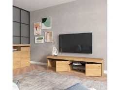 Clearance Móvel TV Ebos 160 Roble Nude - Ceniza Móvel De Tv