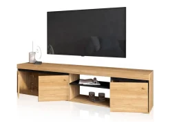 Clearance Móvel TV Ebos 160 Roble Nude - Ceniza Móvel De Tv