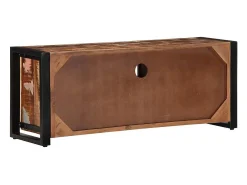 vidaxl Móvel De Tv*Móvel TV 100x30x40 cm Madeira maciça recuperada Castanho