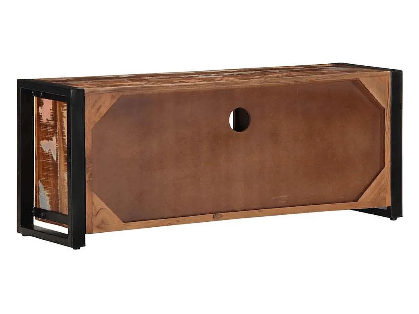 vidaxl Móvel De Tv*Móvel TV 100x30x40 cm Madeira maciça recuperada Castanho