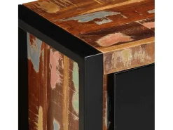vidaxl Móvel De Tv*Móvel TV 100x30x40 cm Madeira maciça recuperada Castanho